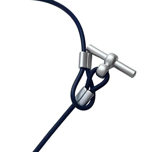 Auth SWAROVSKI - Clear Black Silver Swarovski Crystal Chemical Fiber Hardware - Picture 2 of 4